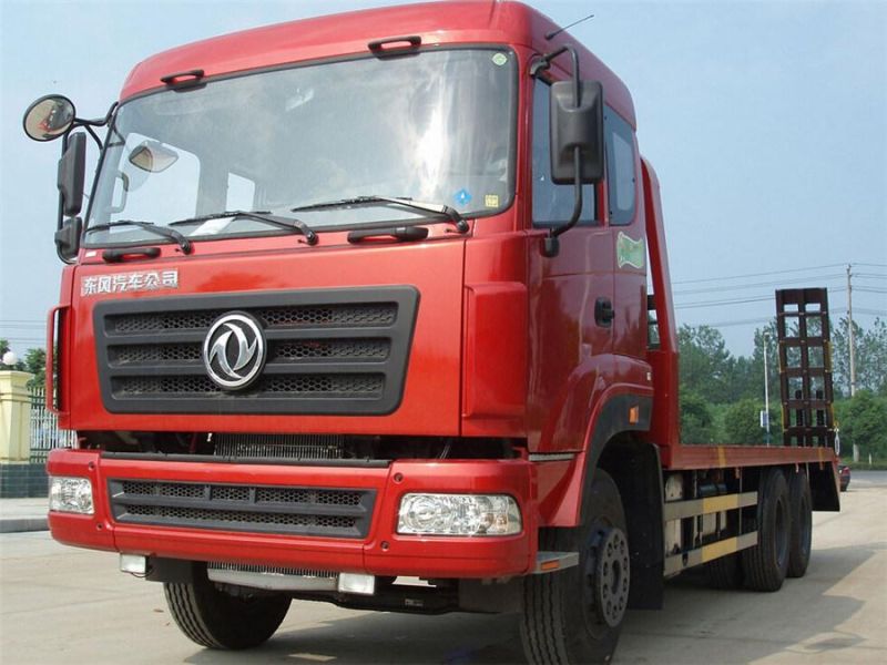 Heavy Duty Dongfeng Low Flatbed Truck 6X4 10 Wheels Flat Bed Truck