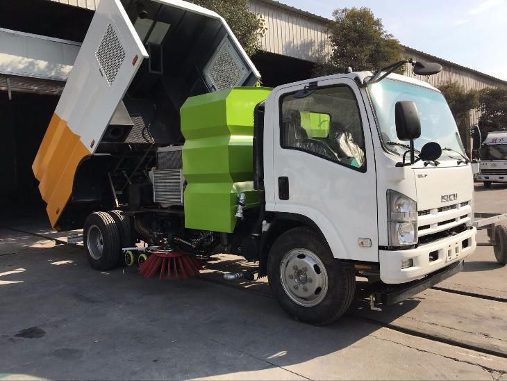 Isuzu 9cbm Stainless Steel Road Sweeper Street Sweeper Street Cleaning Machine Sweeper Truck