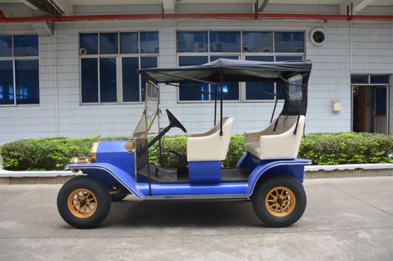 Retro Design Cheap 5 Seats Mini Sightseeing Vehicle Electric Classic Car Golf Cart