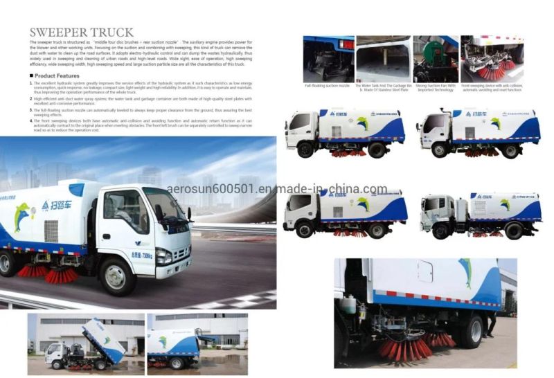 Aerosun 8cbm Euro3 Road Sweeper Cgj5163tsl Dongfeng Truck