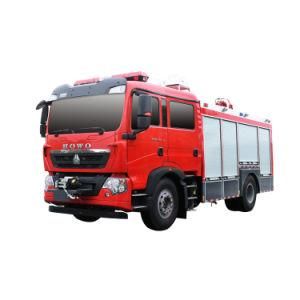 Famous Brand Sinotruk HOWO LHD Rhd 8000L 8ton 8cbm Water Tank Diesel Manual Fire Engine Truck for Hot Sale