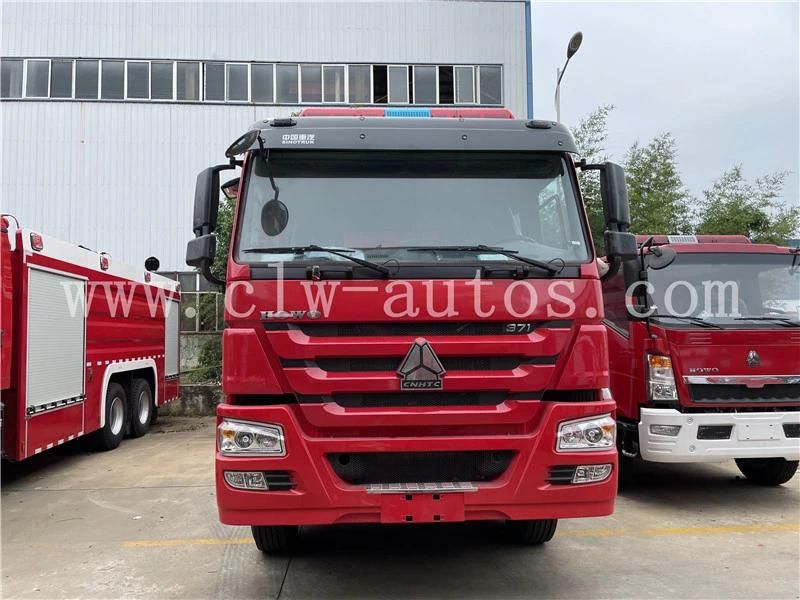 Sinotruk HOWO 8X4 371HP 20000L 20tons Fire Rescue Water and Foam Tank Truck Fire Fighting Truck Emergency Fire Engine Fire Pumper Trucks