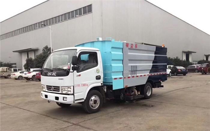 Customized Design Dongfeng Small Cleaning Vehicle for Dust Suction Brushes Optional