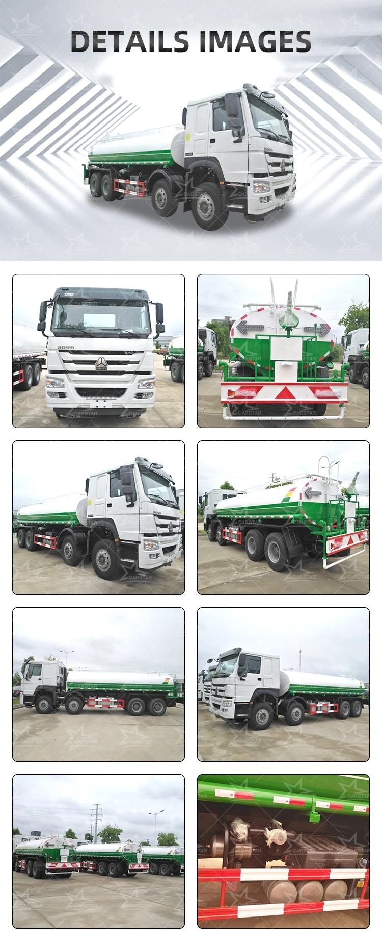 HOWO/Sinotruck/Sinotruk/Sino 6X4 20m3 Truck Mounted Spray Milk/Water Tanker Truck Price for Sale/Water/Used/New