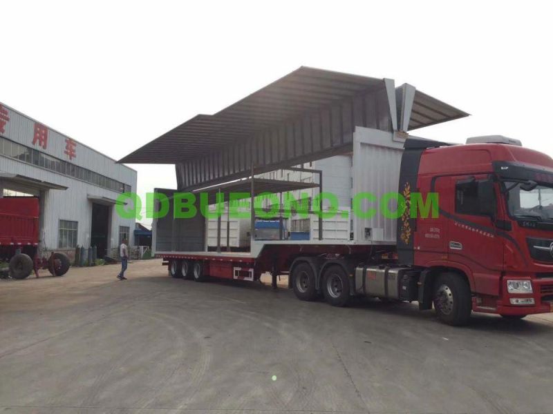 Customized CKD Bueno Wing Van Truck Body for 3 Axle Semi-Trailer