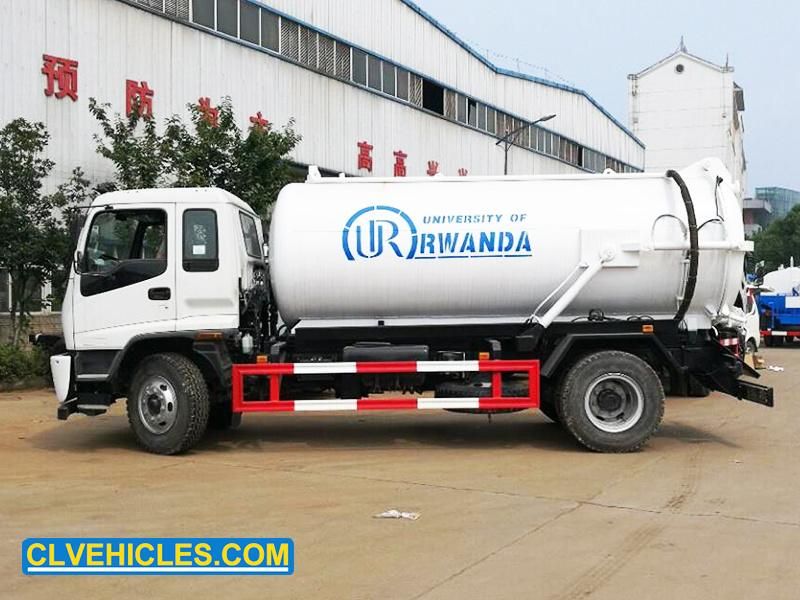 Isuzu 10cbm 6wheeler Medium Volume Drain Cleaning Truck