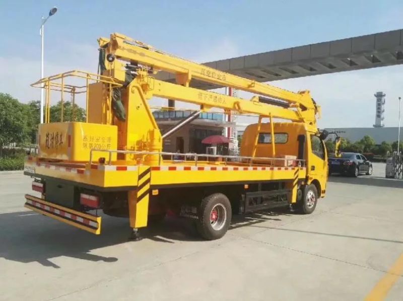 China Dongfeng 24m Hydraulic Aerial Manlift Work Platform Truck