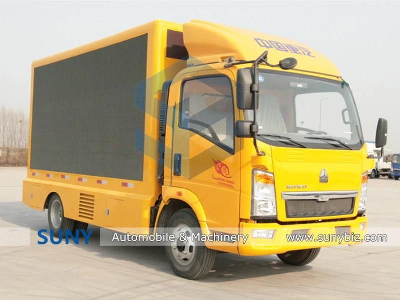 Good Quality Sino HOWO P10 Outdoor Mobile Full Color LED Advertising Display Trucks for Sale