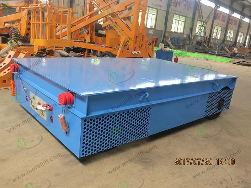 Wheel Type No Railway Flat Bed Industrial Transfer Trolley (KPX)