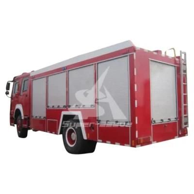 Fire Truck Isuzu HOWO Fire Fighting Truck Water Foam Powder Tank Fire Engine Truck with Haigh Quality