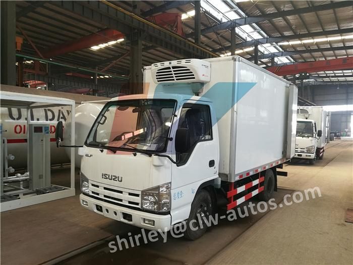 Isuzu Diesel Engine Freezer Refrigerated Box Truck Thermo King 3t 3tons Small Refrigerated Van Truck