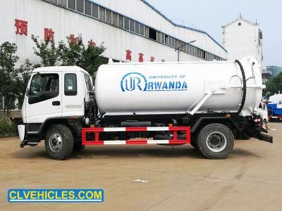 Isuzu 10cbm 6wheeler Medium Volume Drain Cleaning Truck