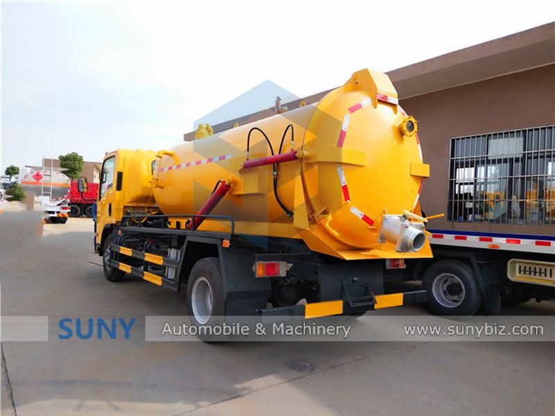 Isuzu Small 5000-7000 Liters Septic Tank Vacuum Sewage Suction Truck