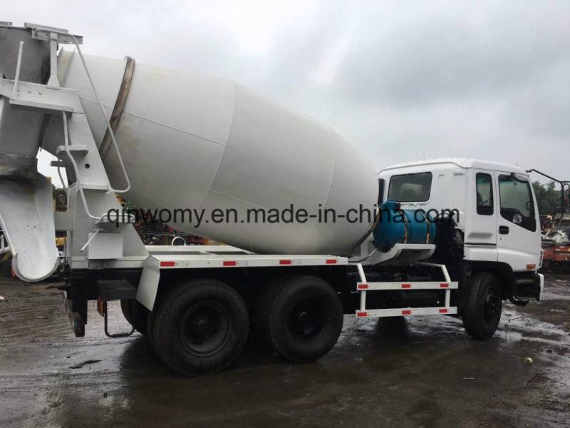 6X4 Used Isuzu Heavy Concrete Cement Mixer Truck with 10PE1/6wf1 Diesel Engine