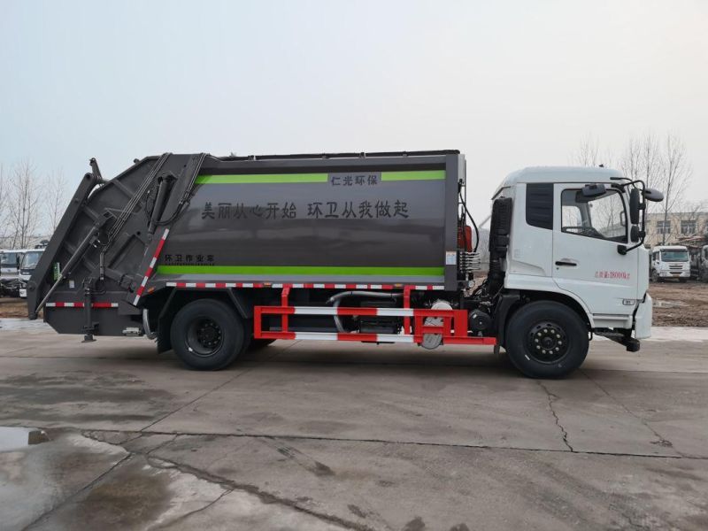 Compression Garbage Truck, DFAC 12m3 Compressed Garbage Truck Sales to Ghana, Garbage Compactor Truck