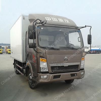 HOWO 2 3 4 5 6 7 8 10 Ton Refrigerated Freezer Foton Mini Refrigeration Small Refrigerator Van Box Truck for Meat and Fish for Sale