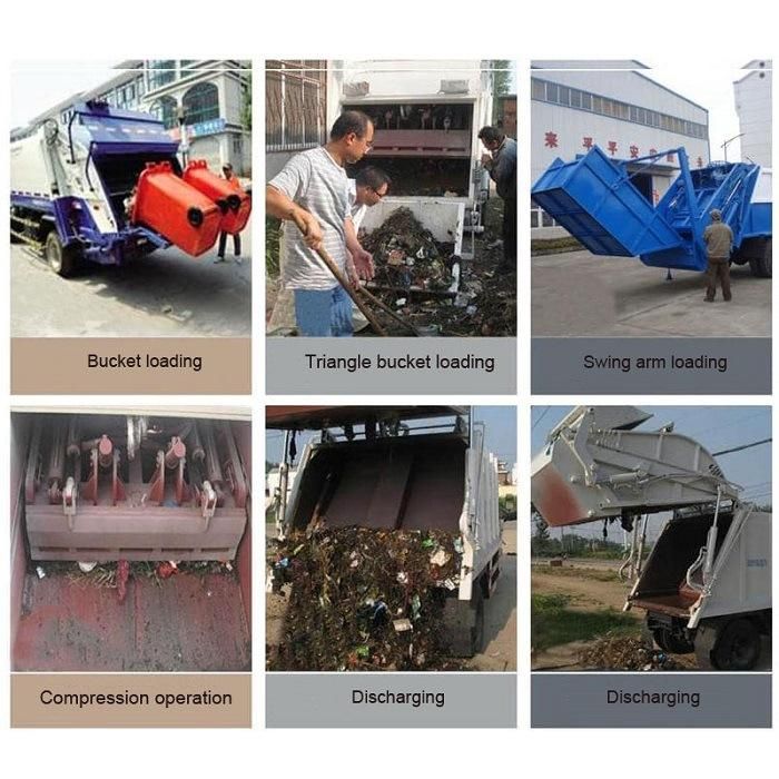 Dongfeng 15 Cbm 4*2 Self Compressing Garbage Compactor Truck Refuse Collection Truck