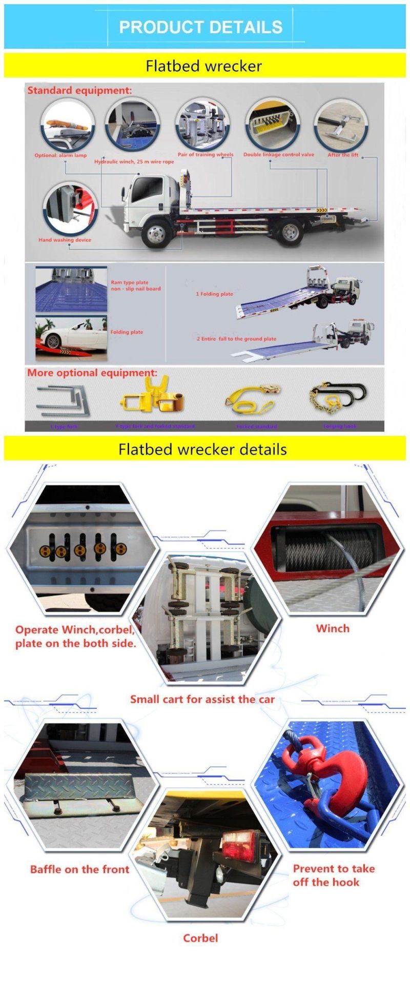 Hot Sale Low Price Diesel Engine Type Heavy Duty Tow Truck for Sale