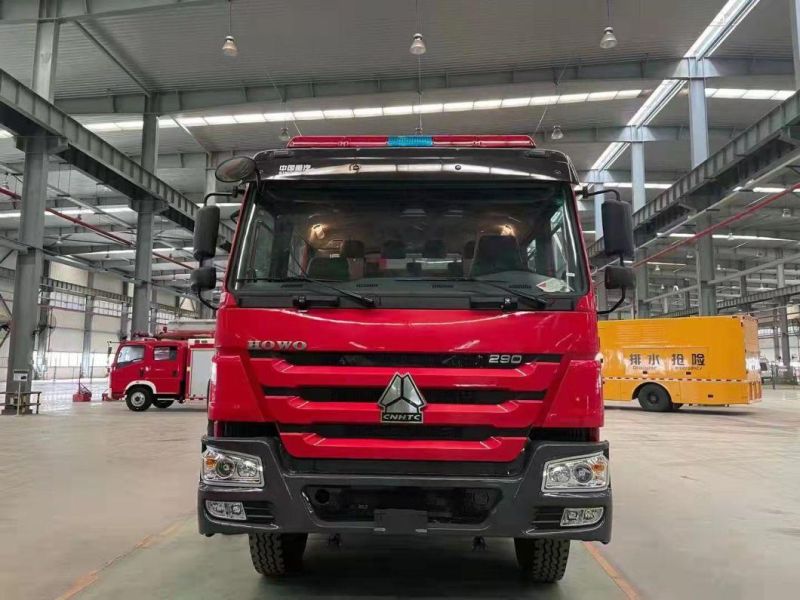 New Factory City Recuse Emergency Water Tender Red Fire Truck Foam Tanker Truck in Myanmar