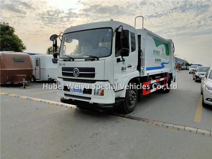 14m3 Dongfeng 4X2 8tons Garbage Compactor Truck for Waste Collection