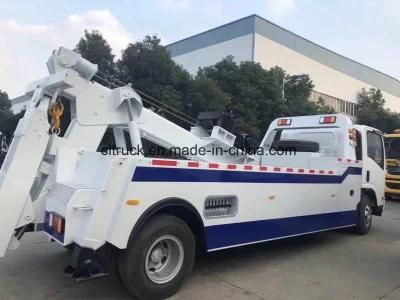 I Suzu 8cbm 4X2 Integrated Tow and Crane Wrecker Truck for Road Rescue