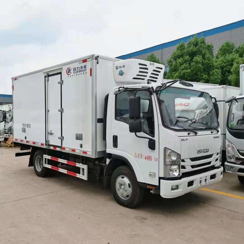 Kv100 Refrigerated Truck 5- 8tons Minus 18 Degrees Refrigerator Trucks for Isu-Zu