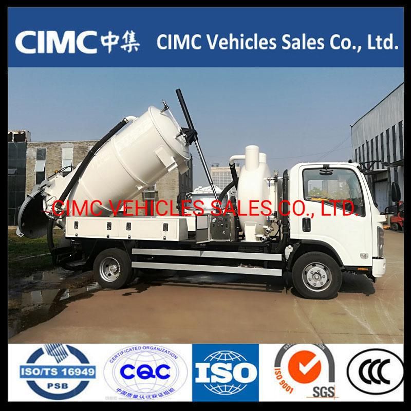 China Isuzu 700p Nqr 4HK1 Vacuum Suction Sewage Truck Price 6000L