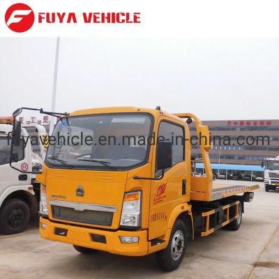 Sinotruk HOWO Recovery Truck 5ton Rollback Truck 6ton Tow Wrecker Truck for Sale