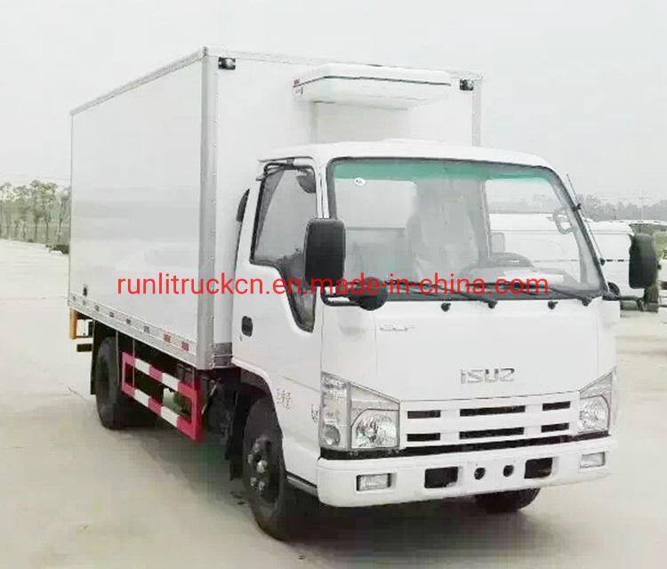 98HP Isuz Light Van Refrigerator Truck 4tons Freezer Van Truck