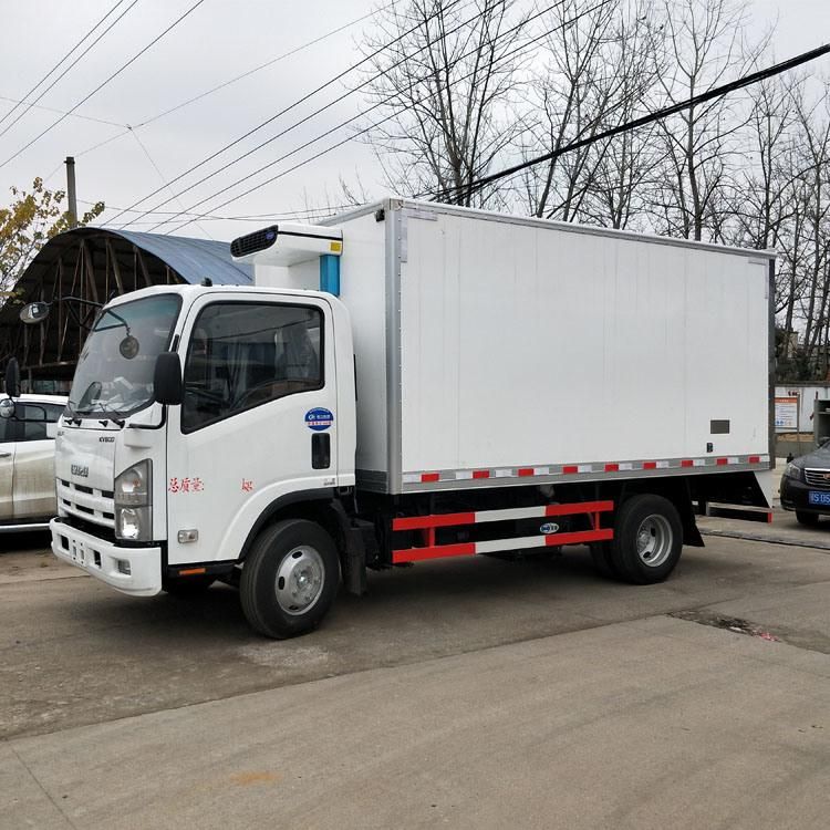 Refrigerated Food Truck Japanese Tech I-Suzu Dual Temperature Control -15c Insulated Cargo Refrigerated Food Truck for Sales