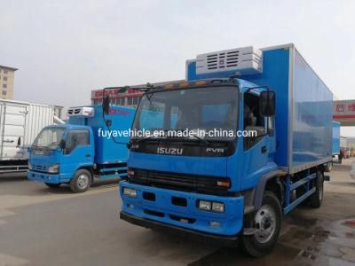 Japan Brand Isuz Fvr 7.5 Meters Thermo King Refrigerated Truck for Food and Slaughter Pig