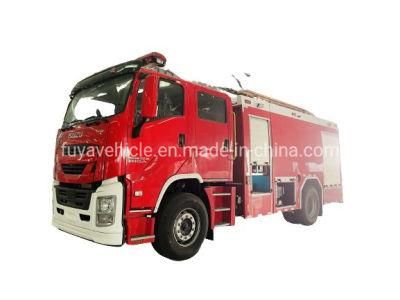 Rhd I Suzu Giga Double Row Cabin 6ton 8ton Foam Water Fire Fighting Trucks Price on Promotion