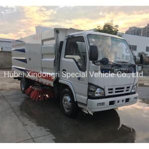 China Isuzu Road Sweeper 5.5cbm Road Cleaning Equipment Truck Street Cleaner Sweeper Truck