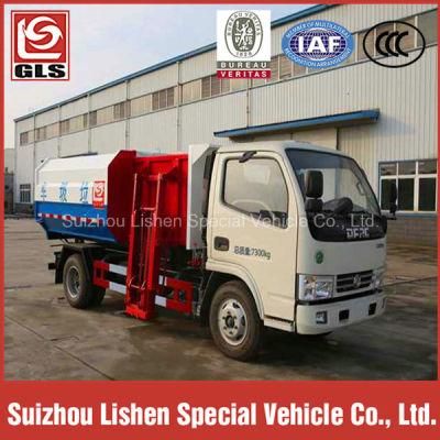 Low Price 6000L Hydraulic Lifter Garbage Truck