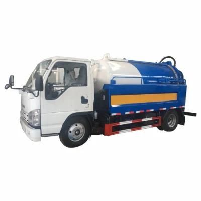 Japan Isuzu 100p Cleaning Vacuum Truck Jetting High Pressure Cleaning Truck with Sewage Suction Truck