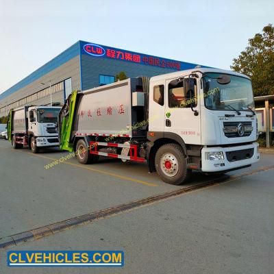 Dongfeng 190HP 12000L Garbage Compactor Truck 12cbm Garbage Truck