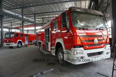 Sinotruk HOWO 6X4 12000liters 12tons Fire Fighting Rescue Truck with Water/Foam Tank