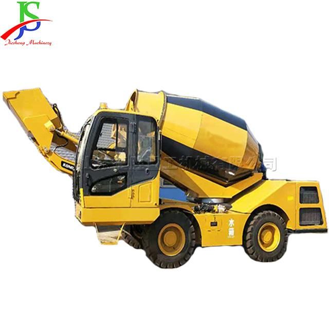 Automatic Feeding Concrete Mixing Tank Truck Cement Mortar Mixing Equipment