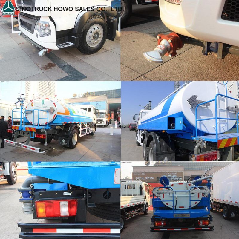 336HP 15m3 HOWO Water Tanker Truck for Sale