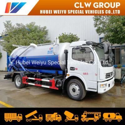 6000litres-8000litres High Pressure Vacuum Suction Sewage Tanker Truck Sewer Mud Disposal