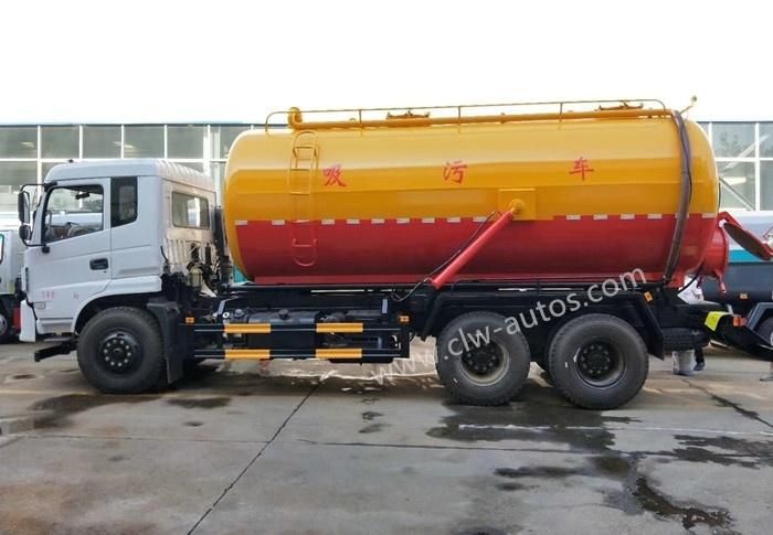 Dongfeng 6X4 20000liters Sewage Suction Truck Sanitation Sewage Cleaning Truck