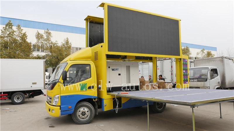 Foton 4X2 Rhd LED Billboard Truck with Mobile Stage for Roadshow