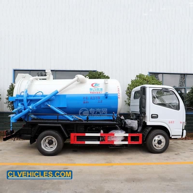 3000 Liters Toilet Sewer Septic Waste Water Suction Cleaning Sewage Vacuum Truck