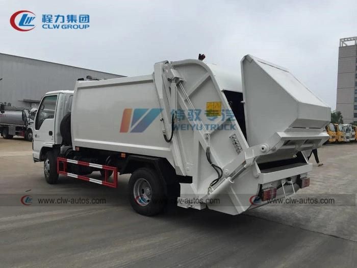 Hot Exported Japanese Isuzu 5cbm Compactor Garbage Vehicles 3tons Self Compressed Refuse Removal Truck