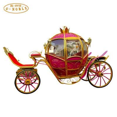 Red Princess Cinderella Horse Carriage for Sale Royal Pumpkin Wedding Sightseeing Carriages