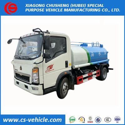 HOWO 4X2 Small Water Tank Transport Truck 10000 Liter Sprinkling Water Tanker Truck Price