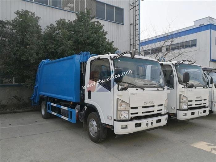 Isuzu Garbage Compactor Truck Refuse Collection Compressed Waste Management Vehicle