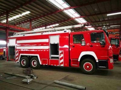 Sinotruk HOWO 6X4 Rescue Emergency Fire Engine Fighting 10 Tons Water Tank Bowser Sprinkler Truck