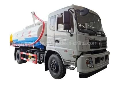 10m3 Liquid Waste Disposal Truck 12m3 Septic Tank Pumping Trucks Made by Dongfeng 190HP Cu Mmins Engine