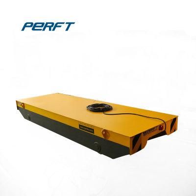 Cable Reel Operated Rail Flat Transfer Trailer Airport Baggage Vehicle